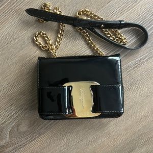 Salvatore Ferragamo vera bow clutch